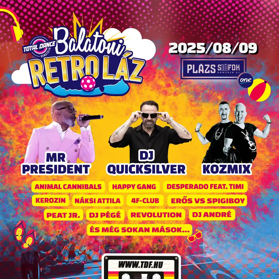 Total Dance Balatoni Retro Láz plakát